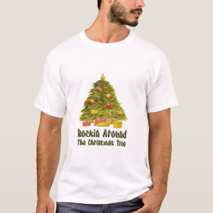 Camiseta Festa "Rockin' Around The Christmas Tree" Natalina