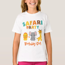 Festa Safari Cute Birthday Girl