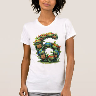 Camiseta Festa Tema Tartaruga Marinha 6 Anos