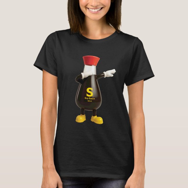 Camiseta Festa Temática de Roupa de Molho de Soja Asiático  (Frente)