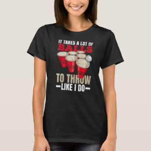 Camiseta Festa Universitária de Beer Pong para um Campeão d