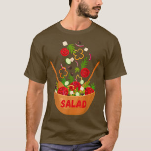 Camiseta Festa Vegetal de Salada Vegan Vegetarian Halloween