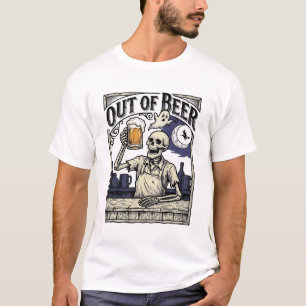 Camiseta Festa Vintage Cerveja Esqueleto Halloween