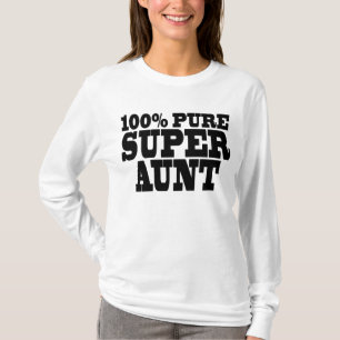 Camiseta Festas de aniversário dos Aunties: Tia super pura