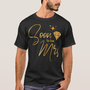 Camiseta Festas de Despedida de Solteira da Mulher Em Breve