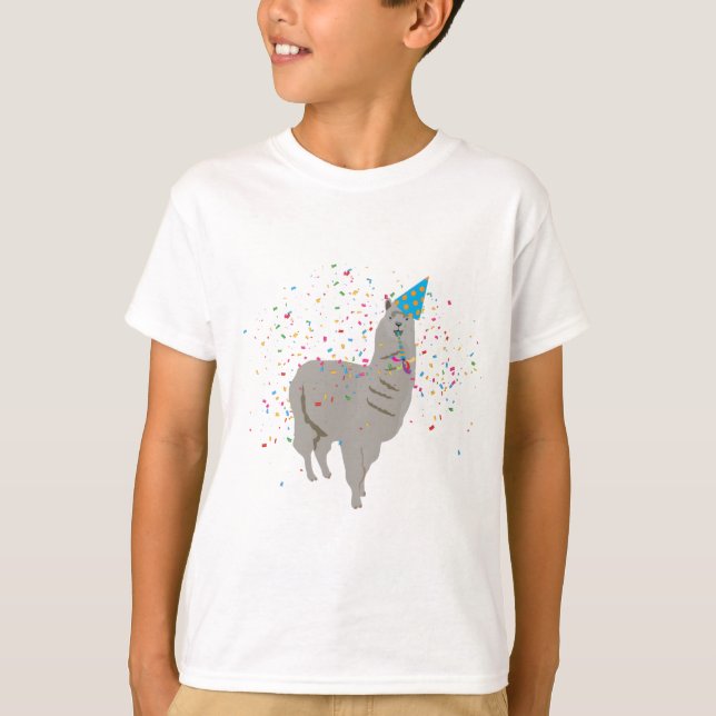 Camiseta Festas de Llama - Animais tendo festa (Frente)