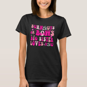 Camiseta Festas de Revelação de Gênero Burnouts ou Bows Anu