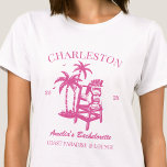 Camiseta Festas de solteira de praia Meninas de viagem cor-<br><div class="desc">Faça um salto na sua próxima festa de solteira com esta festa de solteira de praia impressionante, camisetas personalizadas. Quer estejas a celebrar uma viagem de praia, férias de raparigas, ou um feriado de melhores amigos, esta camiseta de festa de solteira de praia personalizada é o complemento perfeito para a...</div>