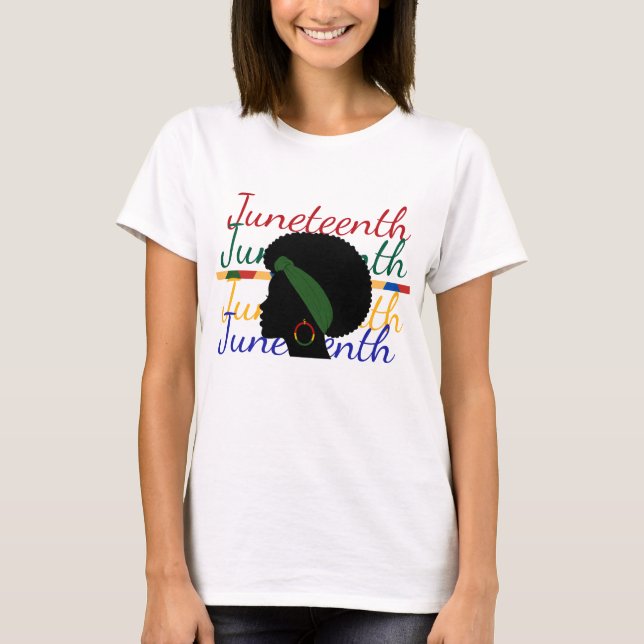 Camiseta Festiva de Juneteenth (Frente)