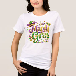 Camiseta Festiva de Mardi Gras – Celebração Carnav