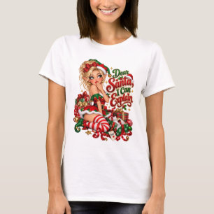 Camiseta Festiva de Natal do Elfo
