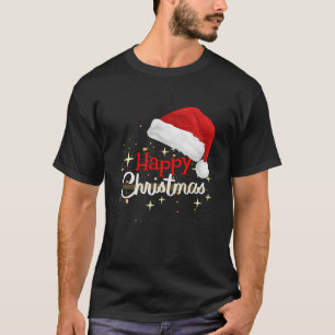 Camiseta Festiva de Natal Feliz do Papai Noel