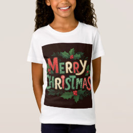 Camiseta Festiva Feliz de Natal - Feriado Cheer &