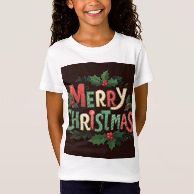 Camiseta Festiva Feliz de Natal - Feriado Cheer & (Frente)