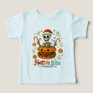 Camiseta Festiva Halloween Toddler Pele Caçada