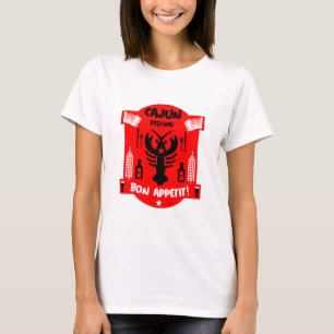 Camiseta Festivais de Comida Cajun da Louisiana