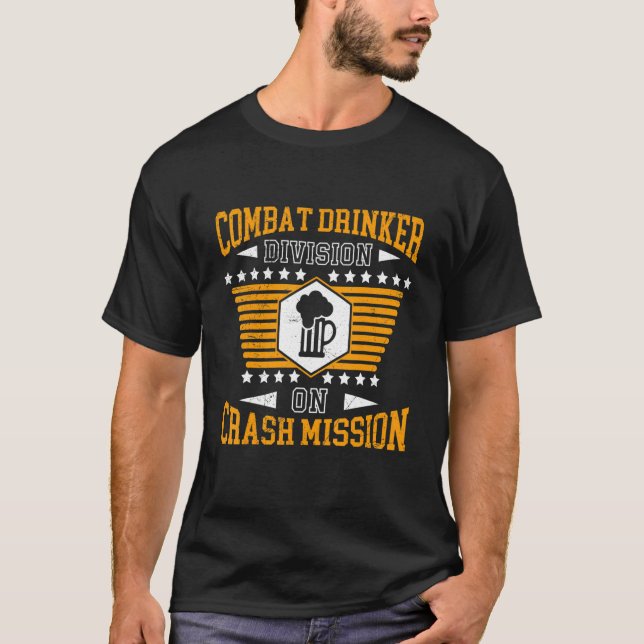 Camiseta Festival Beer Drinker Men Boozando Drinker Combat (Frente)