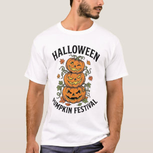 Camiseta Festival de Abóbora de Halloween Jack O Lantern Vi