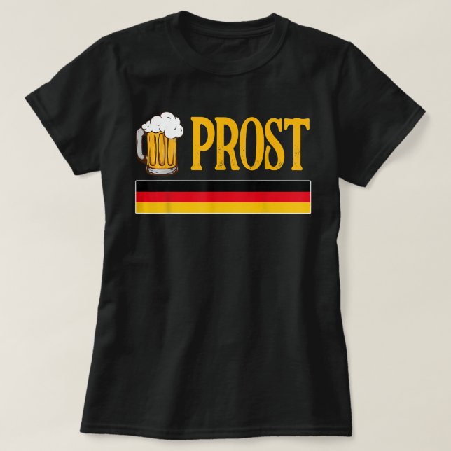 Camiseta Festival de Cerveja da Prost Oktoberfest Engraçado (Frente do Design)