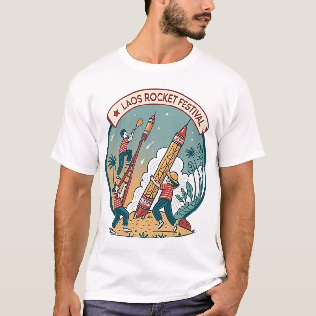 CAMISETA FESTIVAL DE FOGUETES DO LAOS (Frente)