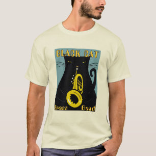 Camiseta Festival de Jazz, Camisa-T de Gatos Negros