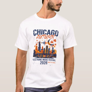 Camiseta Festival de Música Eletrônica de Outono de Chicago