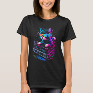 Camiseta Festival de Música House Gato DJ Techno Rave EDM G