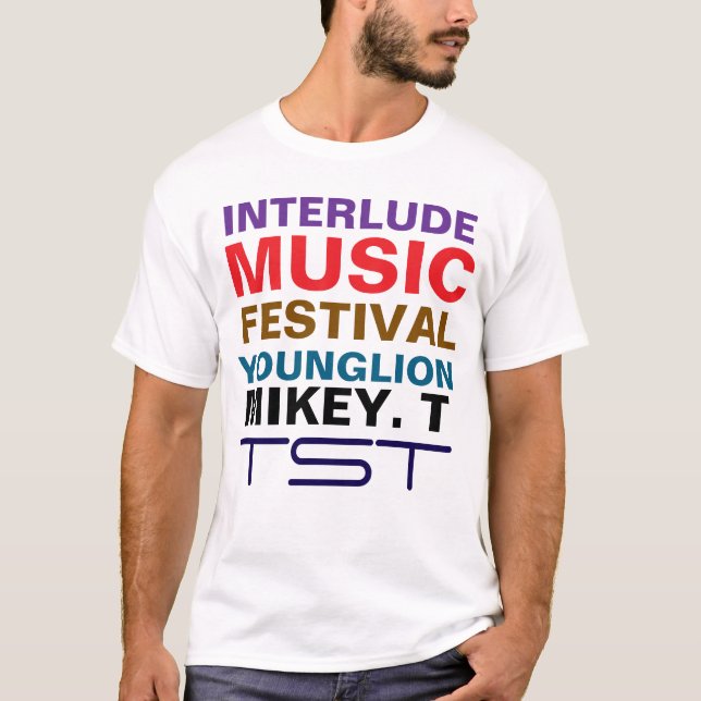 Camiseta FESTIVAL DE MÚSICA INTERLUÍDA. YL MTMen's Basic T- (Frente)