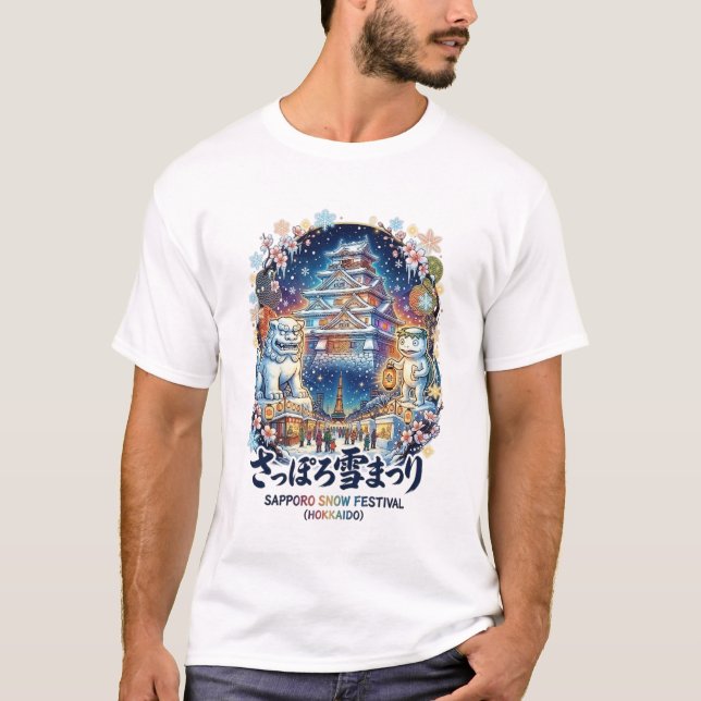 CAMISETA FESTIVAL DE NEVE DE SAPPORO (Frente)