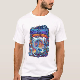CAMISETA FESTIVAL DE NEVE DE SAPPORO HOKKAIDOJAPÃO