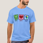 Camiseta Festival de pipa de paz<br><div class="desc">Um presente de festival de pipa fofo para alguém que ama pipas voadoras no parque.</div>