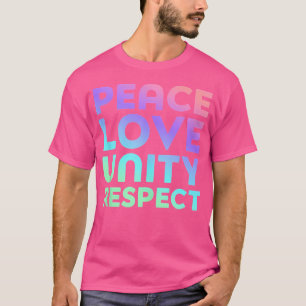 Camiseta Festival de Plur Edm Rave Paz Amor Unidade Respeit