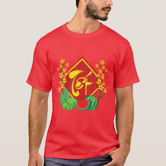 Camiseta Festival de Tet | Chuc Mung Nam Moi New Ye vietnam (Frente)