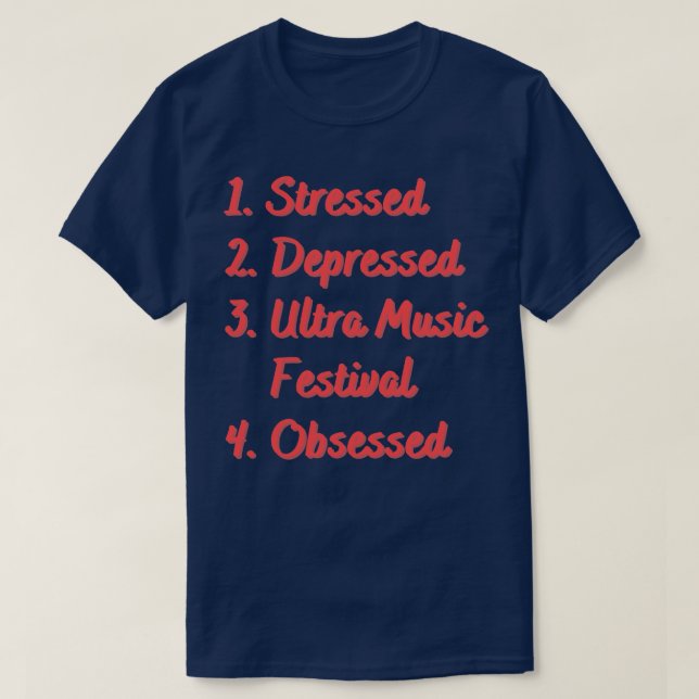 Camiseta Festival de Ultra Música em Estresse (Frente do Design)