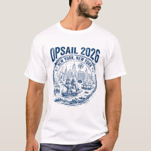 Camiseta Festival de Vela OpSail da Cidade de Nova York