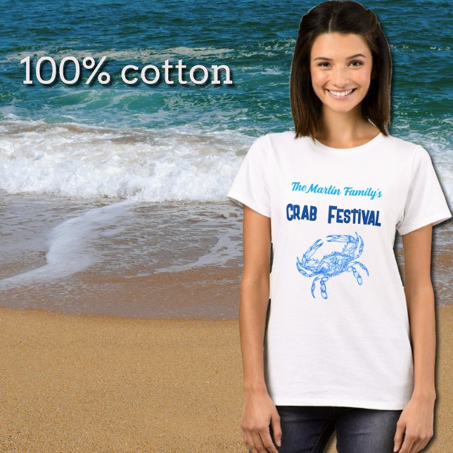 Camiseta Festival do caranguejo - personalizado (Criador carregado)