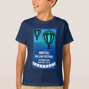 Camiseta Festival do Piloto do Balão de Ar Quente