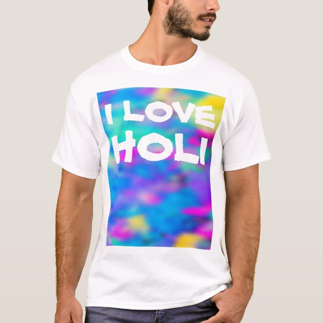 Camiseta Festival HOLI das Cores 2 + suas ideias (Frente)