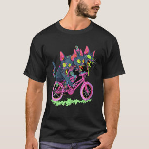 Camiseta Festival Psicodélico de Gato Zumbi Ciclista Rave E