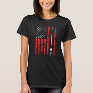 Camiseta Festival Renascentista Bandeira Americana Jousting