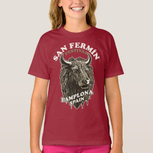 Camiseta Festival San Fermin - Corrida Dos Touros