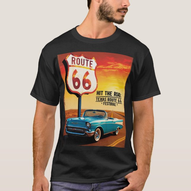 Camiseta Festival Texas Route 66 - T-Shirt (Frente)