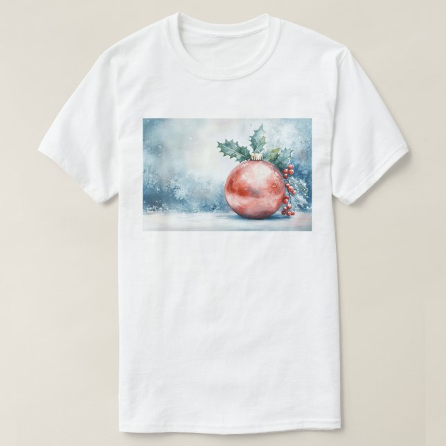 Camiseta Festive Christmas Ornament (Frente do Design)