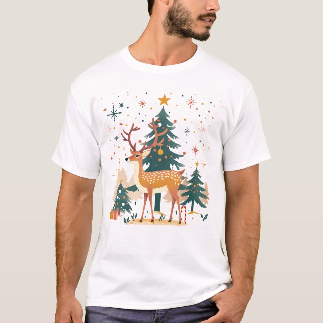Camiseta Festive Christmas Spirit T-Shirt (Frente)