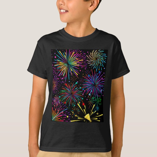 Camiseta Festive Fireworks &amp; Parades Shows Holiday Chee (Frente)