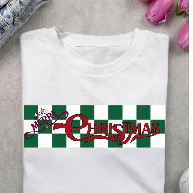 Camiseta Festive Merry Christmas Holiday  (Criador carregado)
