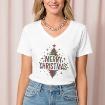 Festive Merry Christmas T-Shirt – Colorful Holiday