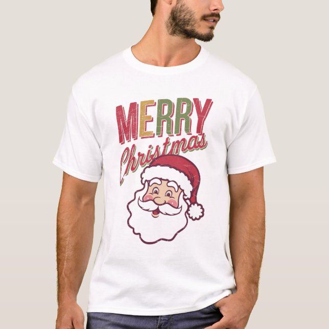 Camiseta Festive Merry Christmas T-Shirt for Holiday Cheer (Frente)