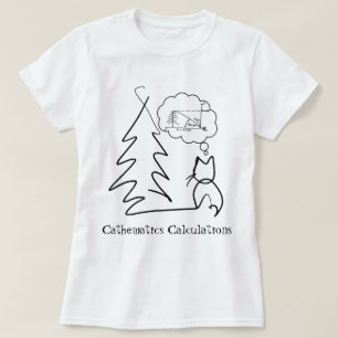 Camiseta Festividades Felinas: Tee de Gato de Natal Hilário
