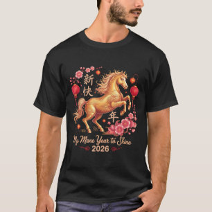 Camiseta Festivo 2026 Crazy Horse Senhora Meu Ano de Mane P